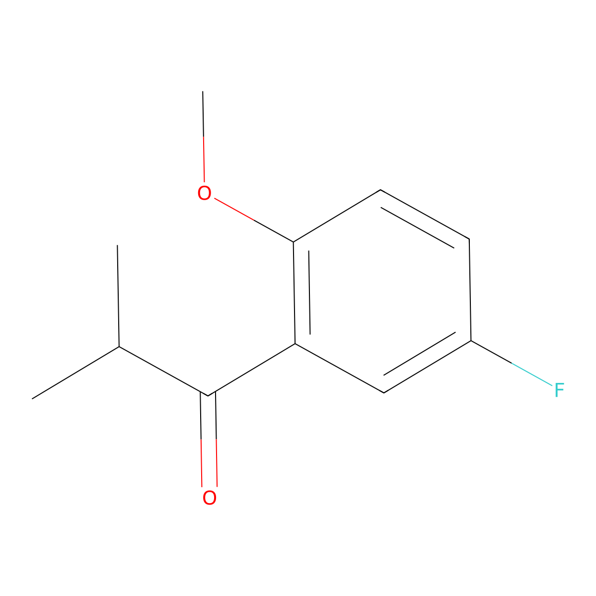 1-(5-Fluoro-2-methoxyphenyl)-2-methylpropan-1-one molecular structure, CAS 1094748-74-9