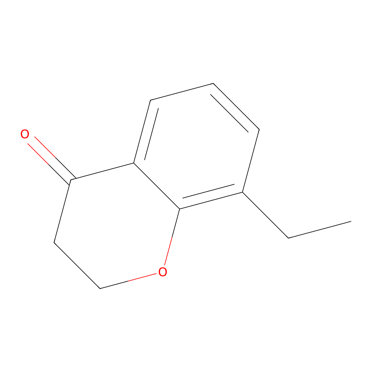 8-ethyl-3,4-dihydro-2H-1-benzopyran-4-one molecular structure, CAS 1094750-05-6