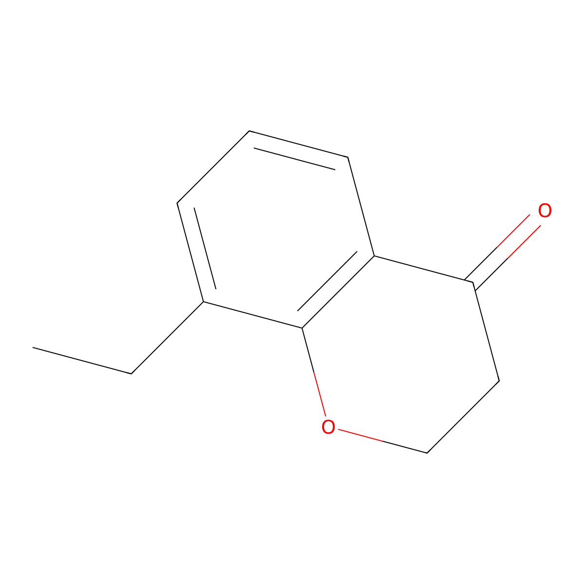 8-ethyl-3,4-dihydro-2H-1-benzopyran-4-one molecular structure, CAS 1094750-05-6
