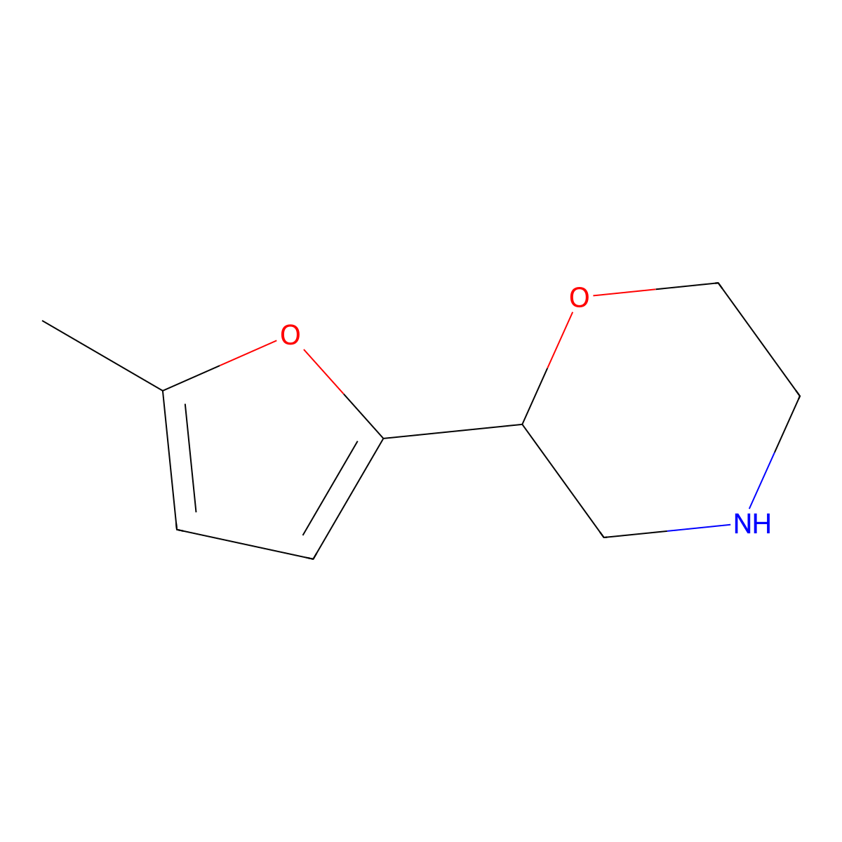 2-(5-Methylfuran-2-yl)morpholine molecular structure, CAS 1094752-65-4