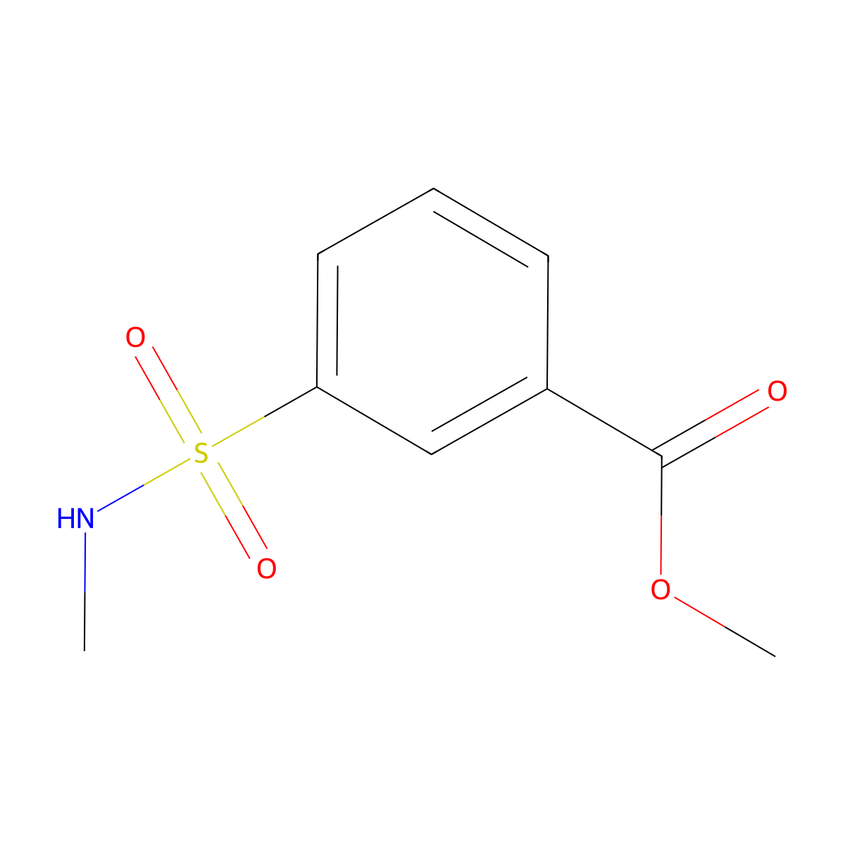 Methyl 3-(methylsulfamoyl)benzoate molecular structure, CAS 1094752-93-8