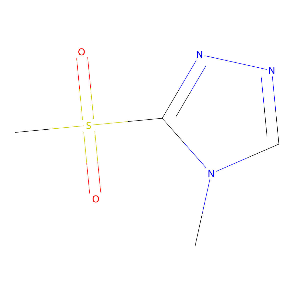 3-methanesulfonyl-4-methyl-4H-1,2,4-triazole molecular structure, CAS 1094755-10-8
