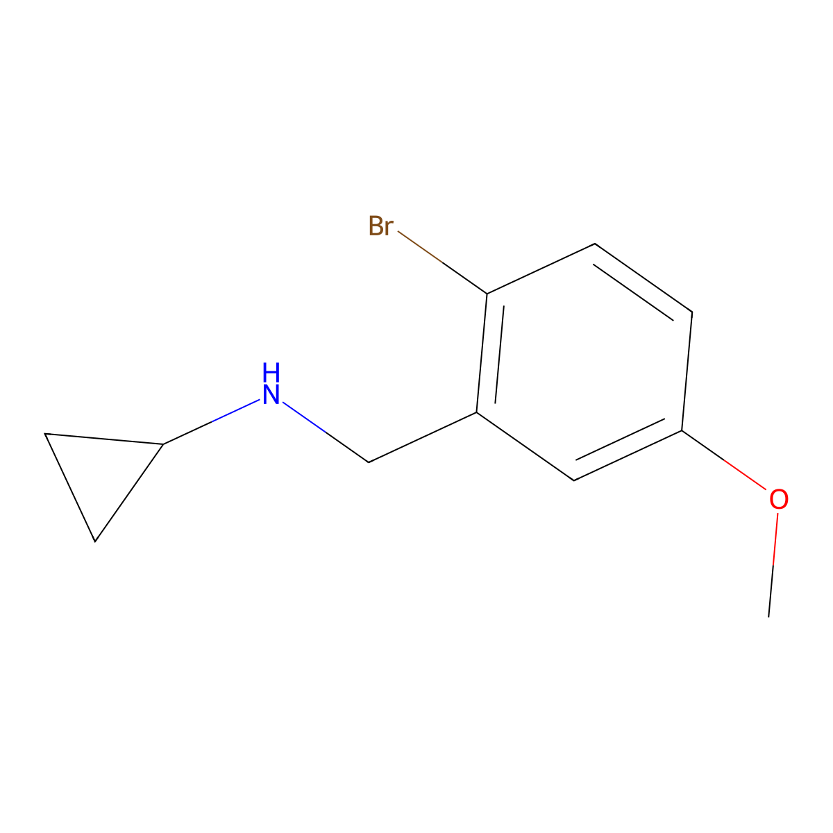 N-(2-bromo-5-methoxybenzyl)cyclopropanamine molecular structure, CAS 1094755-37-9
