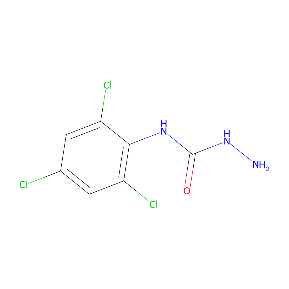 3-Amino-1-(2,4,6-trichlorophenyl)urea molecular structure, CAS 1094755-66-4