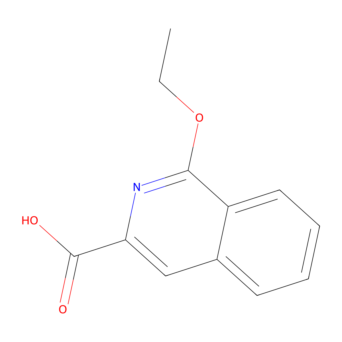 1-Ethoxyisoquinoline-3-carboxylic acid molecular structure, CAS 1094758-39-0