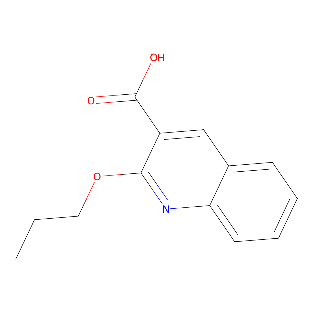 2-Propoxyquinoline-3-carboxylic acid molecular structure, CAS 1094760-75-4