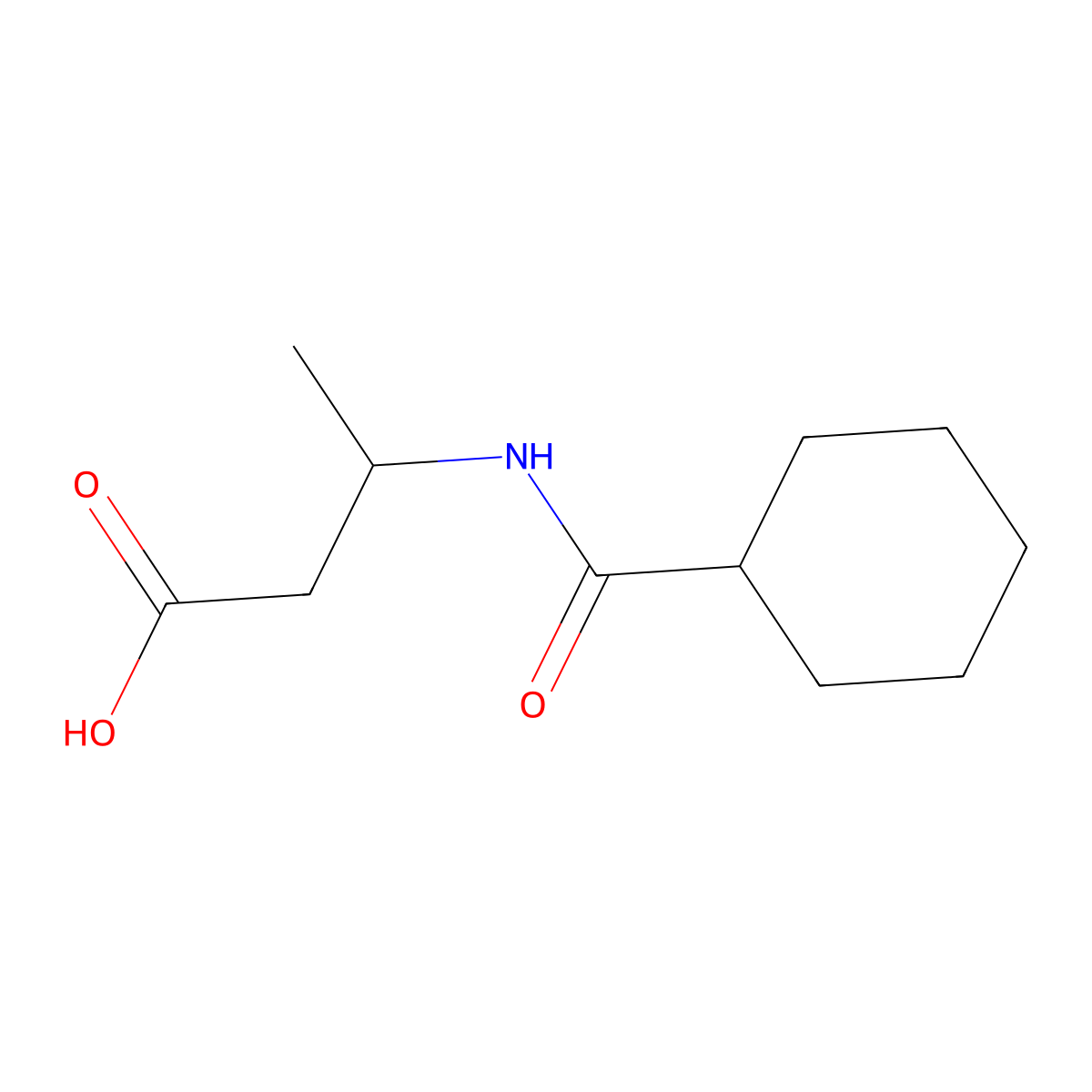 3-(Cyclohexylformamido)butanoic acid molecular structure, CAS 1094766-18-3