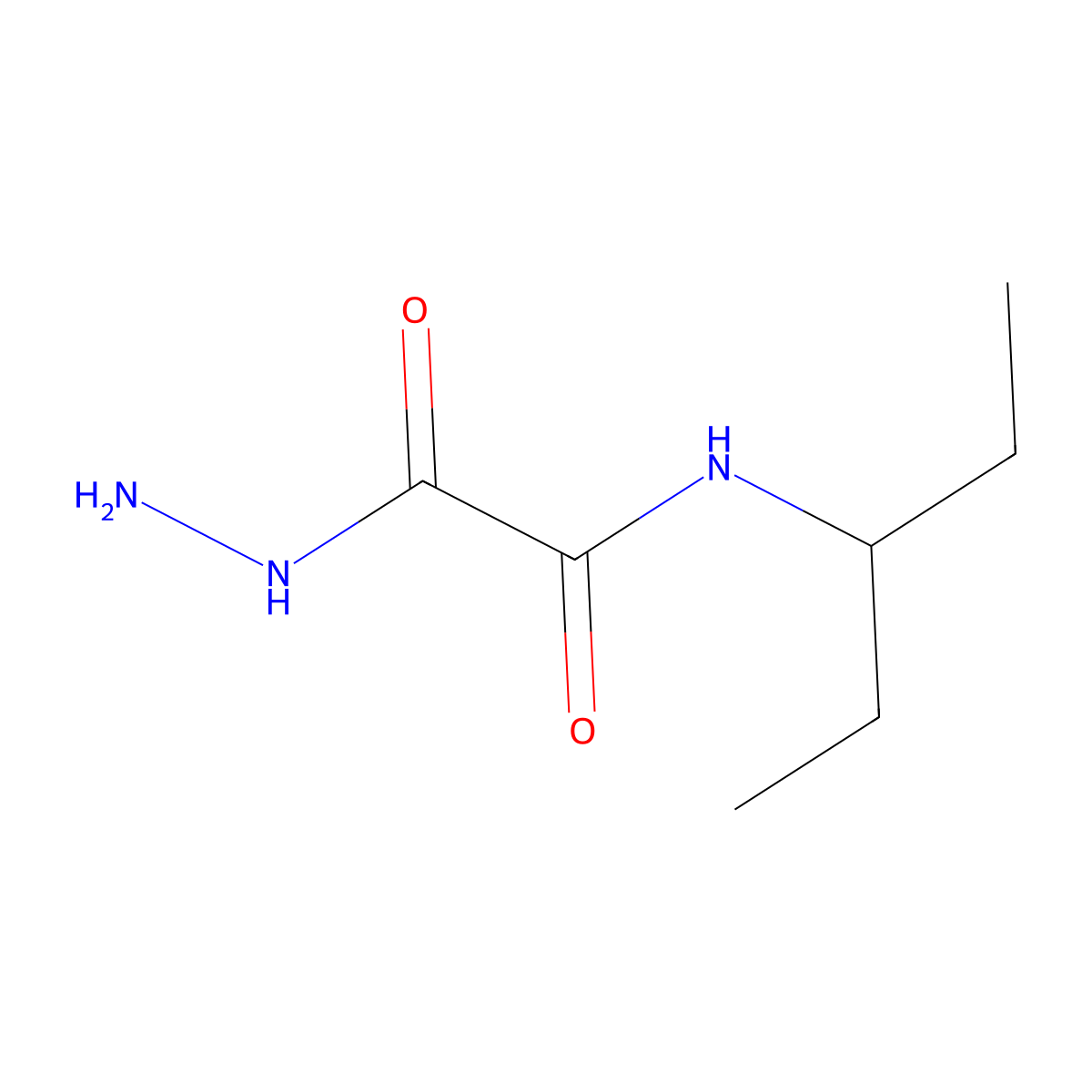 1-(hydrazinecarbonyl)-N-(pentan-3-yl)formamide molecular structure, CAS 1094769-64-8