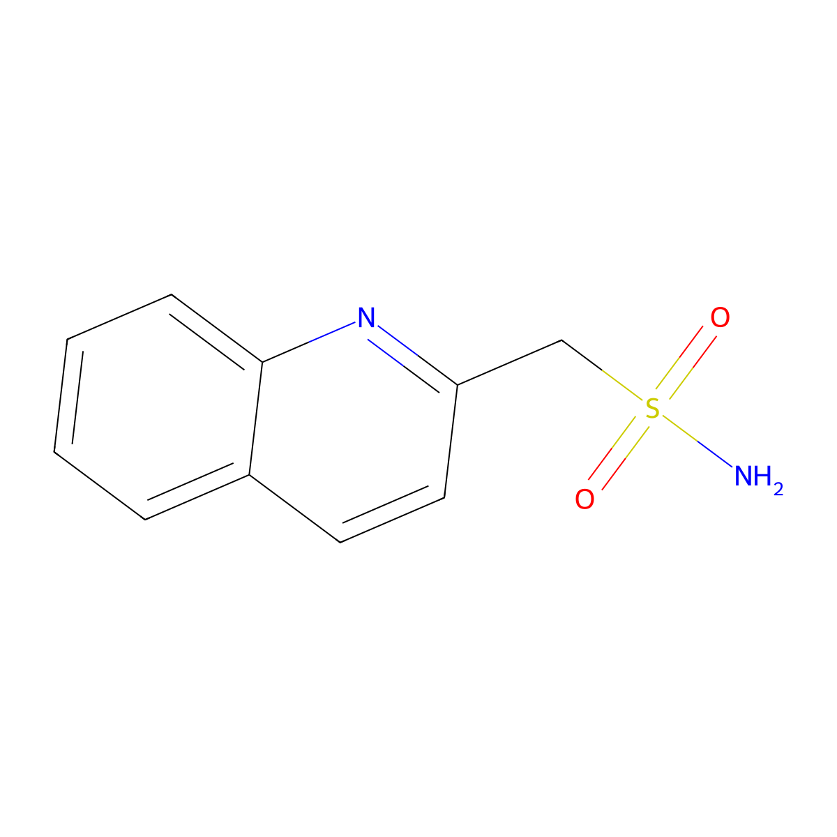 (Quinolin-2-yl)methanesulfonamide molecular structure, CAS 1094770-15-6