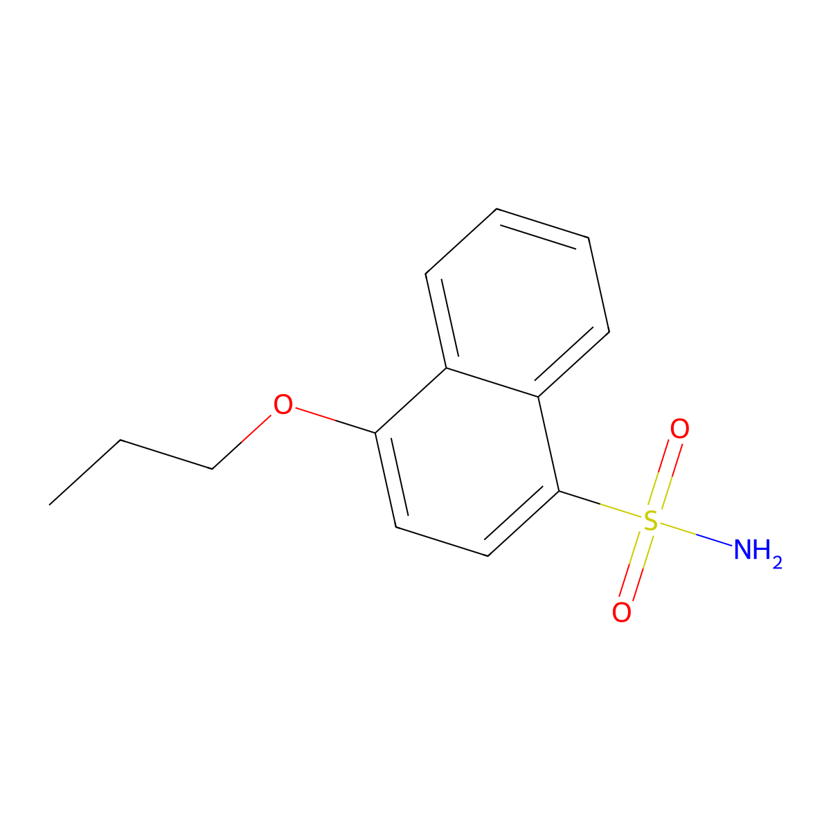 4-Propoxynaphthalene-1-sulfonamide molecular structure, CAS 1094770-64-5