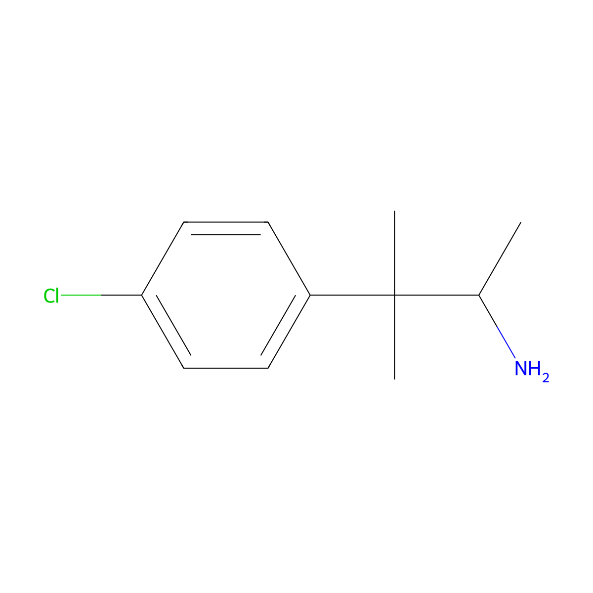 3-(4-Chlorophenyl)-3-methylbutan-2-amine molecular structure, CAS 1094770-85-0