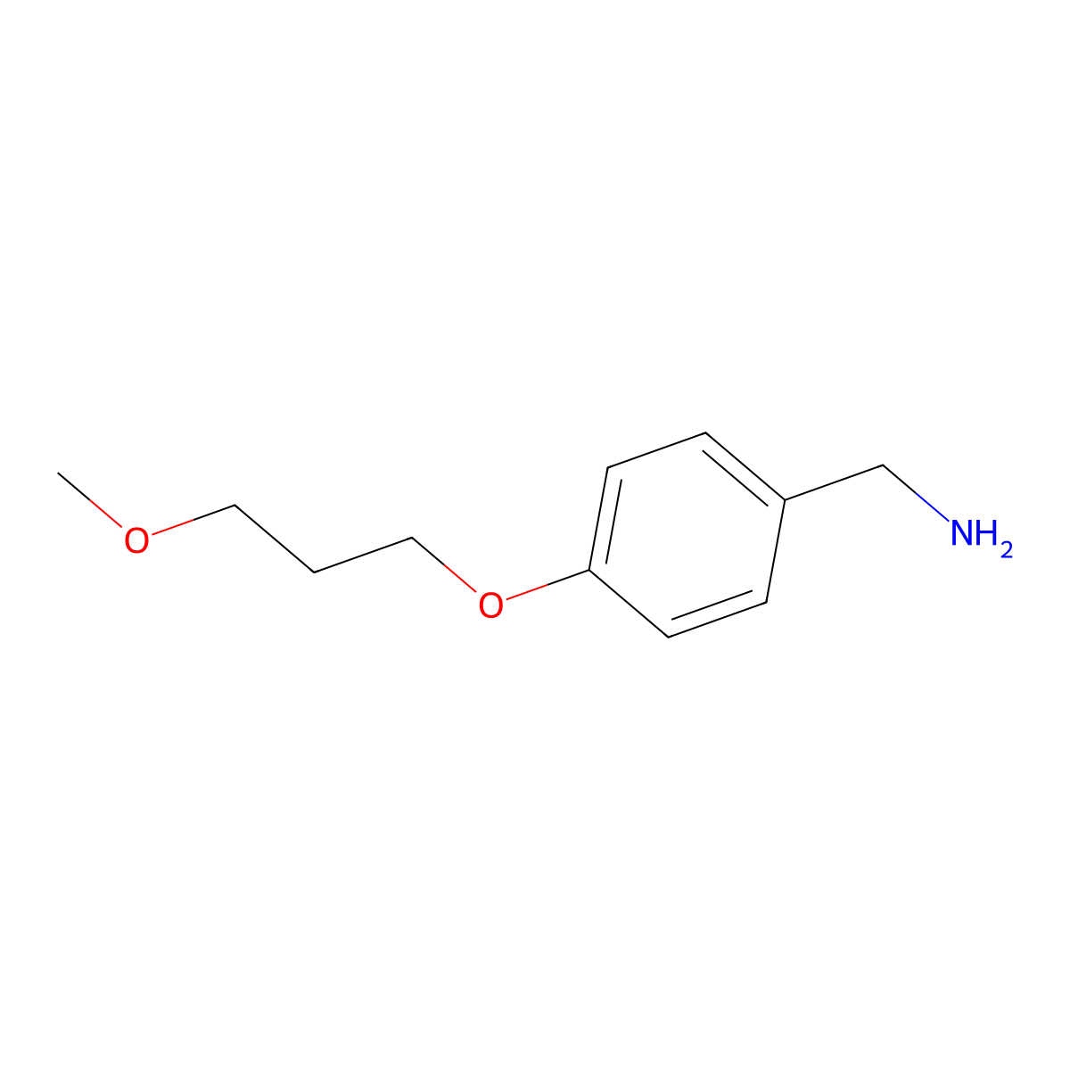 [4-(3-Methoxypropoxy)phenyl]methanamine molecular structure, CAS 1094783-71-7