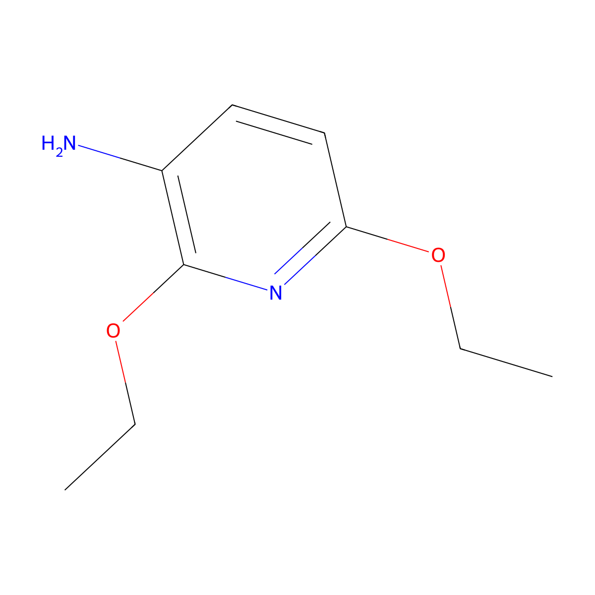 2,6-Diethoxypyridin-3-amine molecular structure, CAS 1094786-44-3