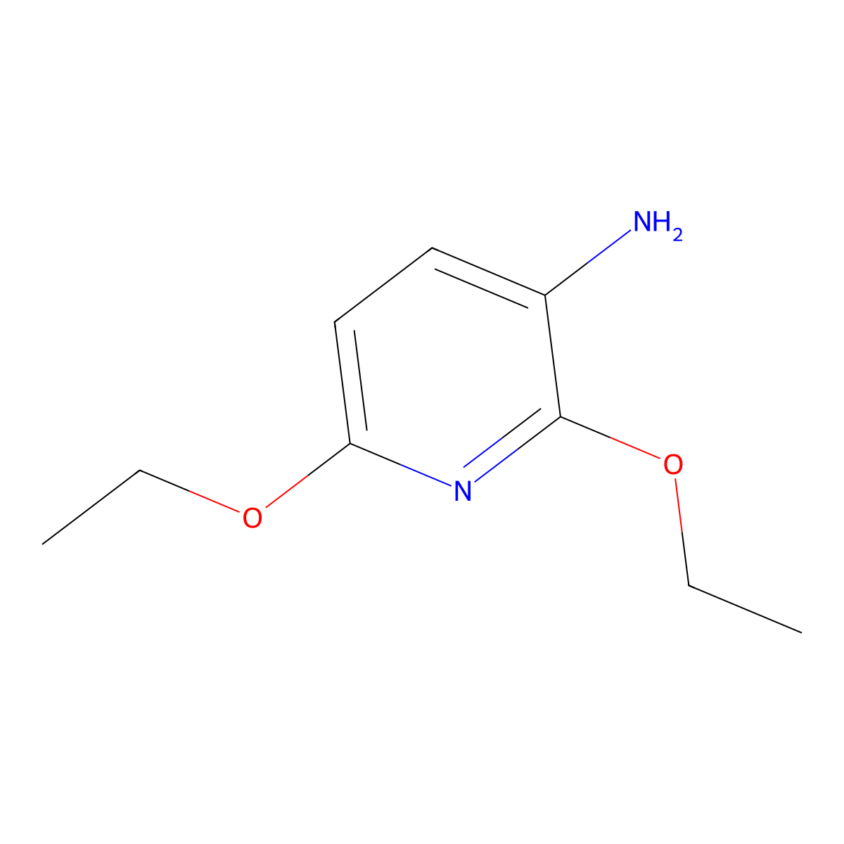 2,6-Diethoxypyridin-3-amine molecular structure, CAS 1094786-44-3
