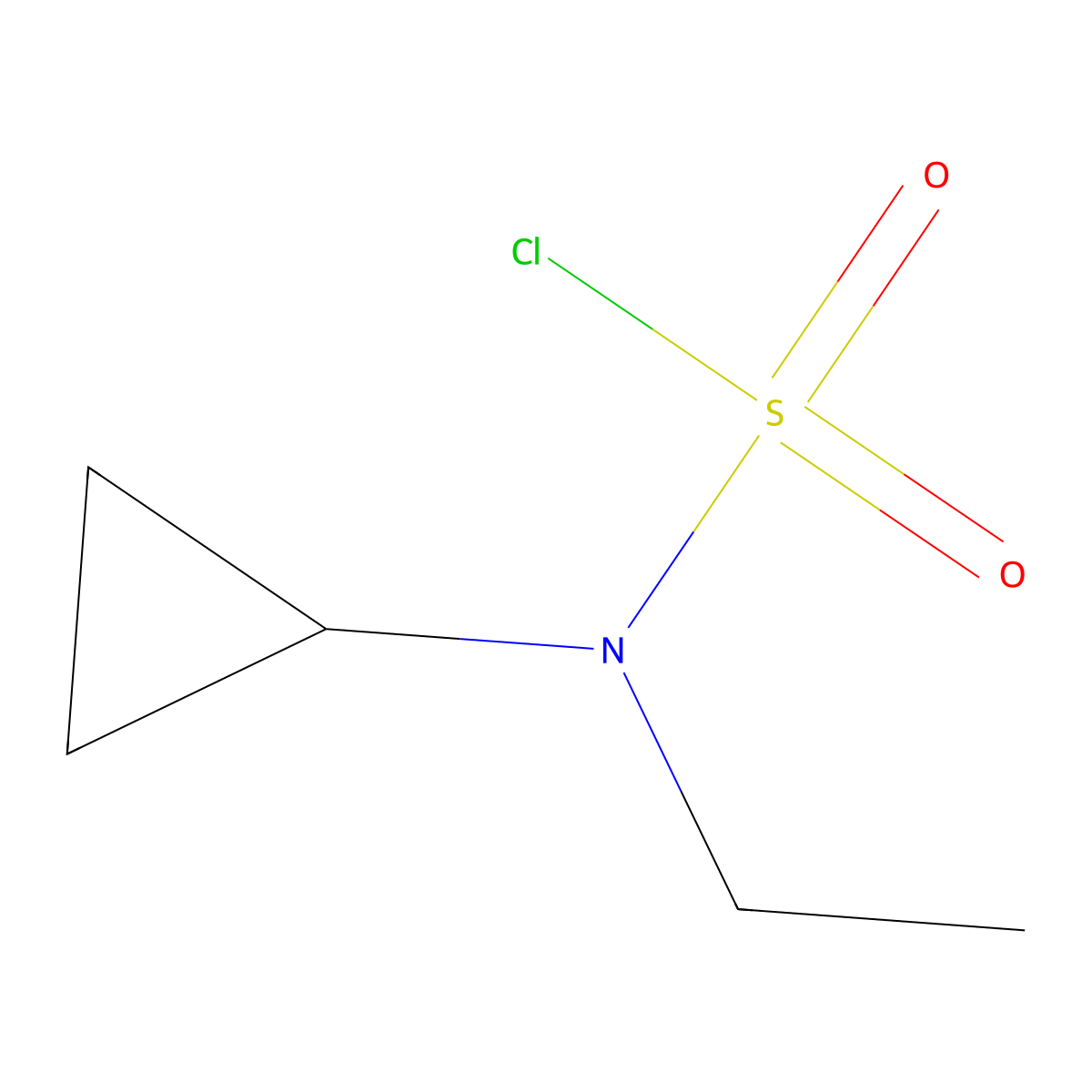 N-cyclopropyl-N-ethylsulfamoyl chloride molecular structure, CAS 1094786-72-7