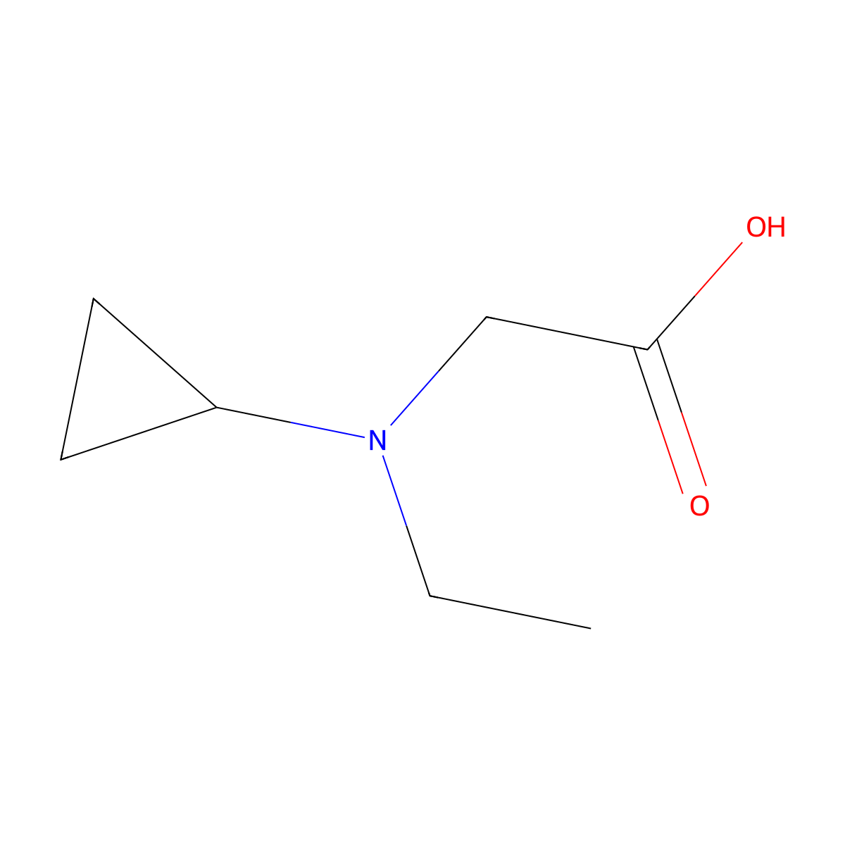 N-Cyclopropyl-N-ethylglycine molecular structure, CAS 1094787-33-3