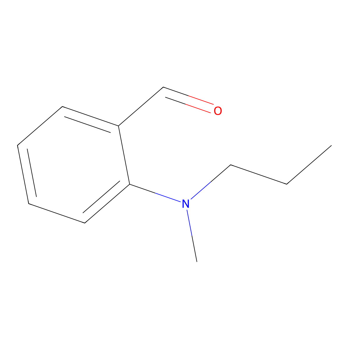2-(Methyl(propyl)amino)benzaldehyde molecular structure, CAS 1094789-95-3