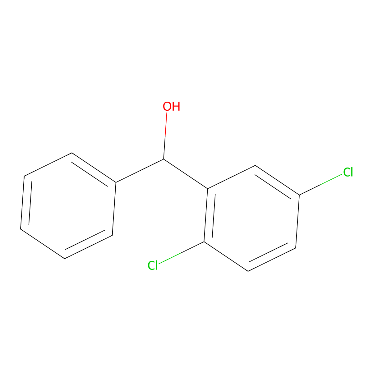 (2,5-Dichlorophenyl)(phenyl)methanol molecular structure, CAS 1094791-41-9