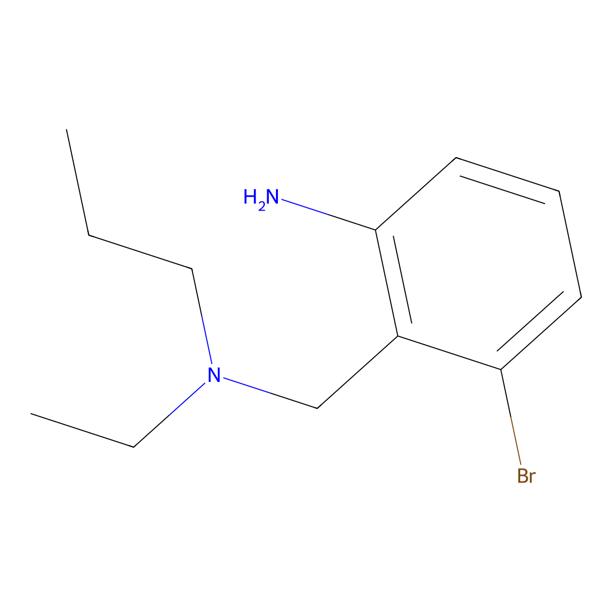 3-Bromo-2-{[ethyl(propyl)amino]methyl}aniline molecular structure, CAS 1094792-45-6