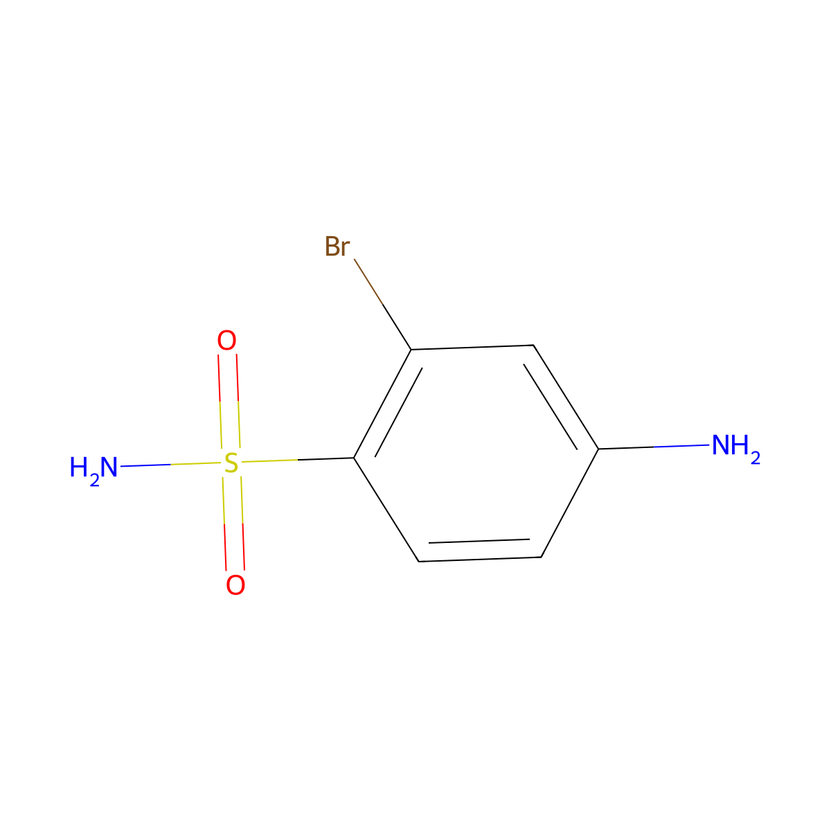 4-Amino-2-bromobenzenesulfonamide molecular structure, CAS 1094798-12-5