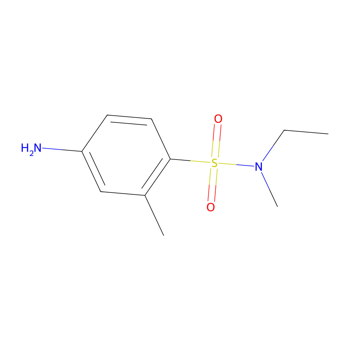 4-amino-N-ethyl-N,2-dimethylbenzenesulfonamide molecular structure, CAS 1094801-01-0