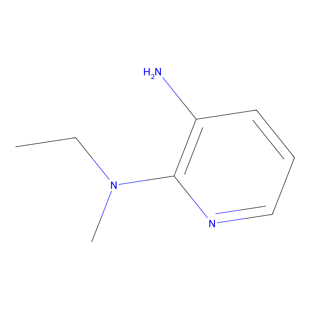3-Amino-2-(methylethylamino)pyridine molecular structure, CAS 1094801-22-5