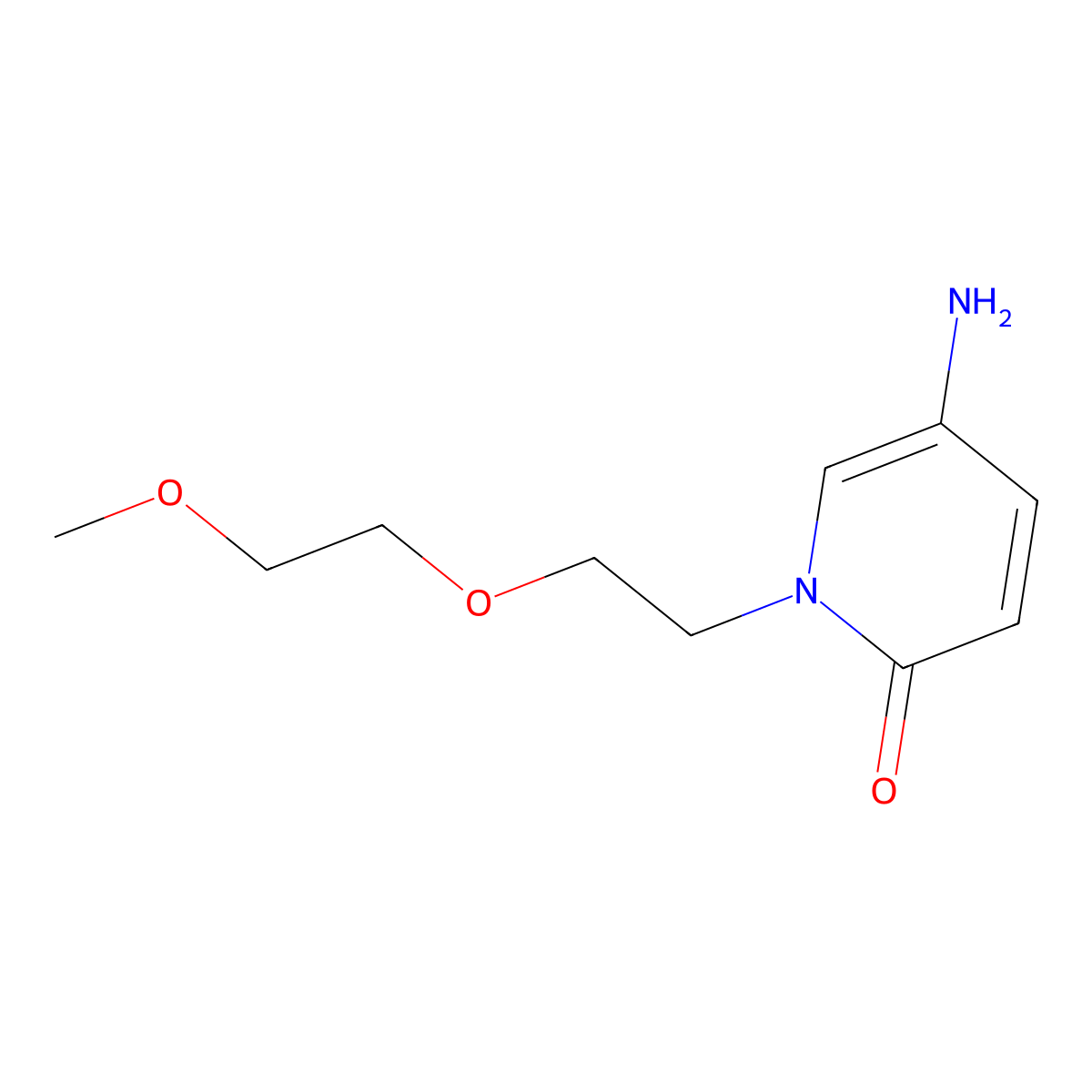 5-Amino-1-(2-(2-methoxyethoxy)ethyl)pyridin-2(1h)-one molecular structure, CAS 1094808-97-5