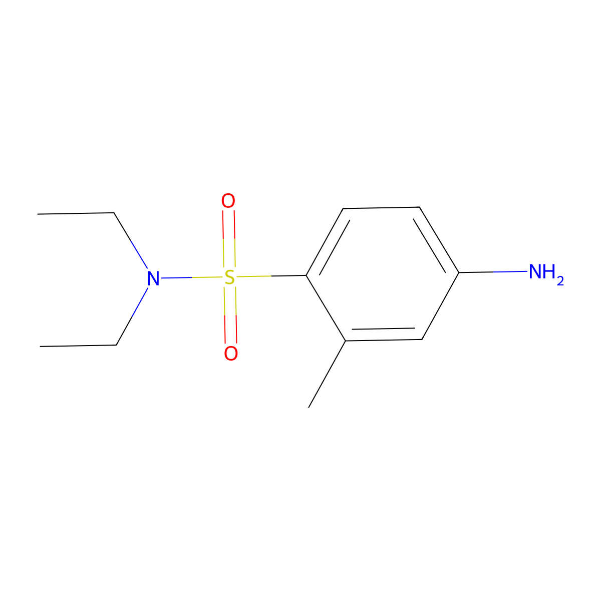 4-amino-N,N-diethyl-2-methylbenzene-1-sulfonamide molecular structure, CAS 1094811-99-0