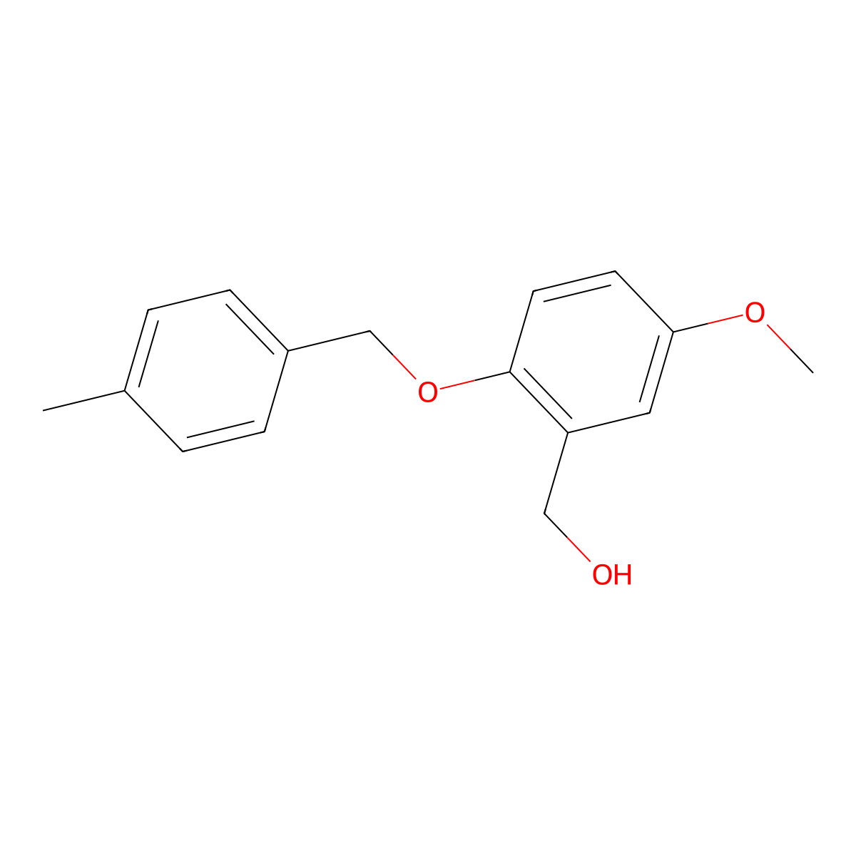 5-Methoxy-2-[(4-methylphenyl)methoxy]benzenemethanol molecular structure, CAS 1094817-41-0