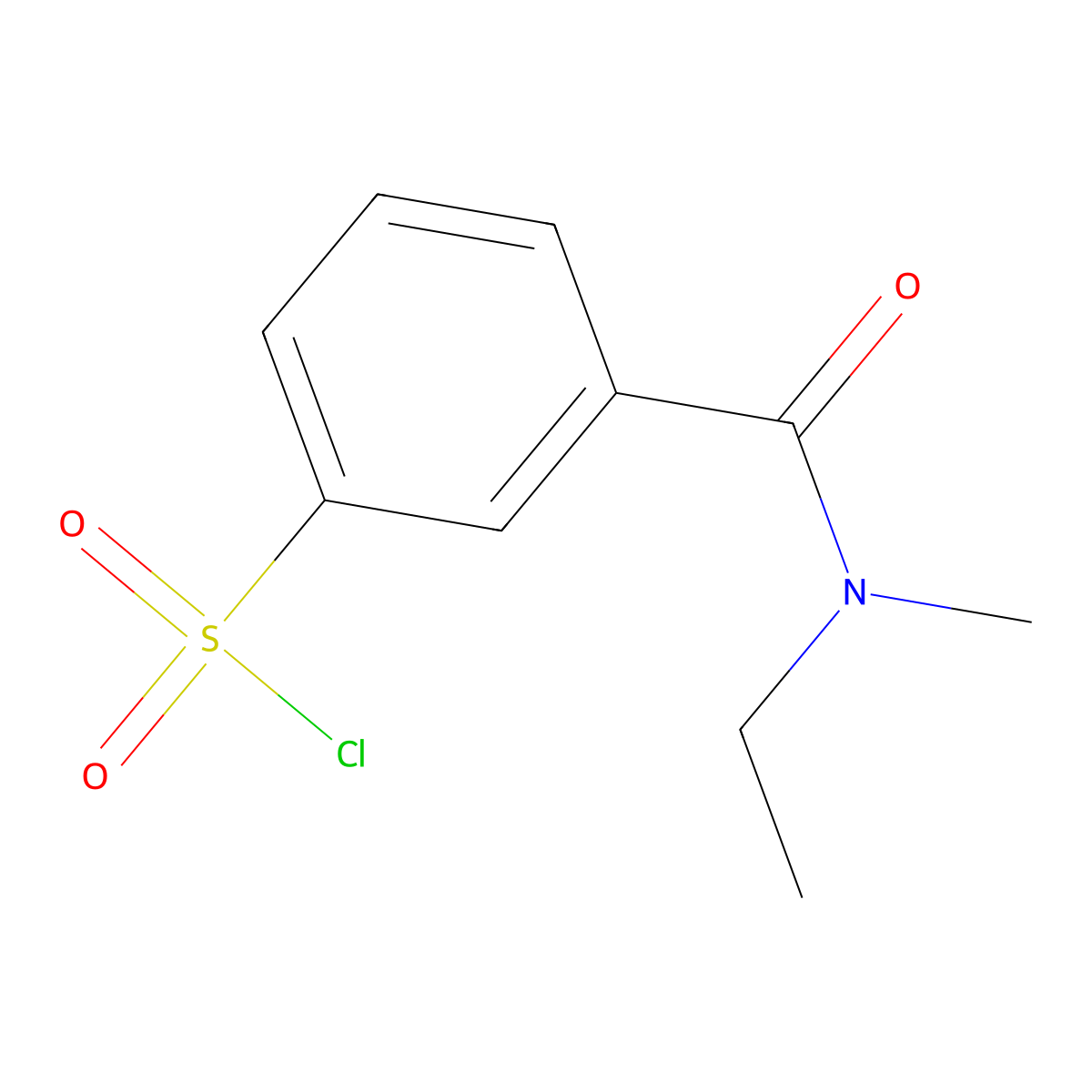3-[Ethyl(methyl)carbamoyl]benzene-1-sulfonyl chloride molecular structure, CAS 1094841-09-4