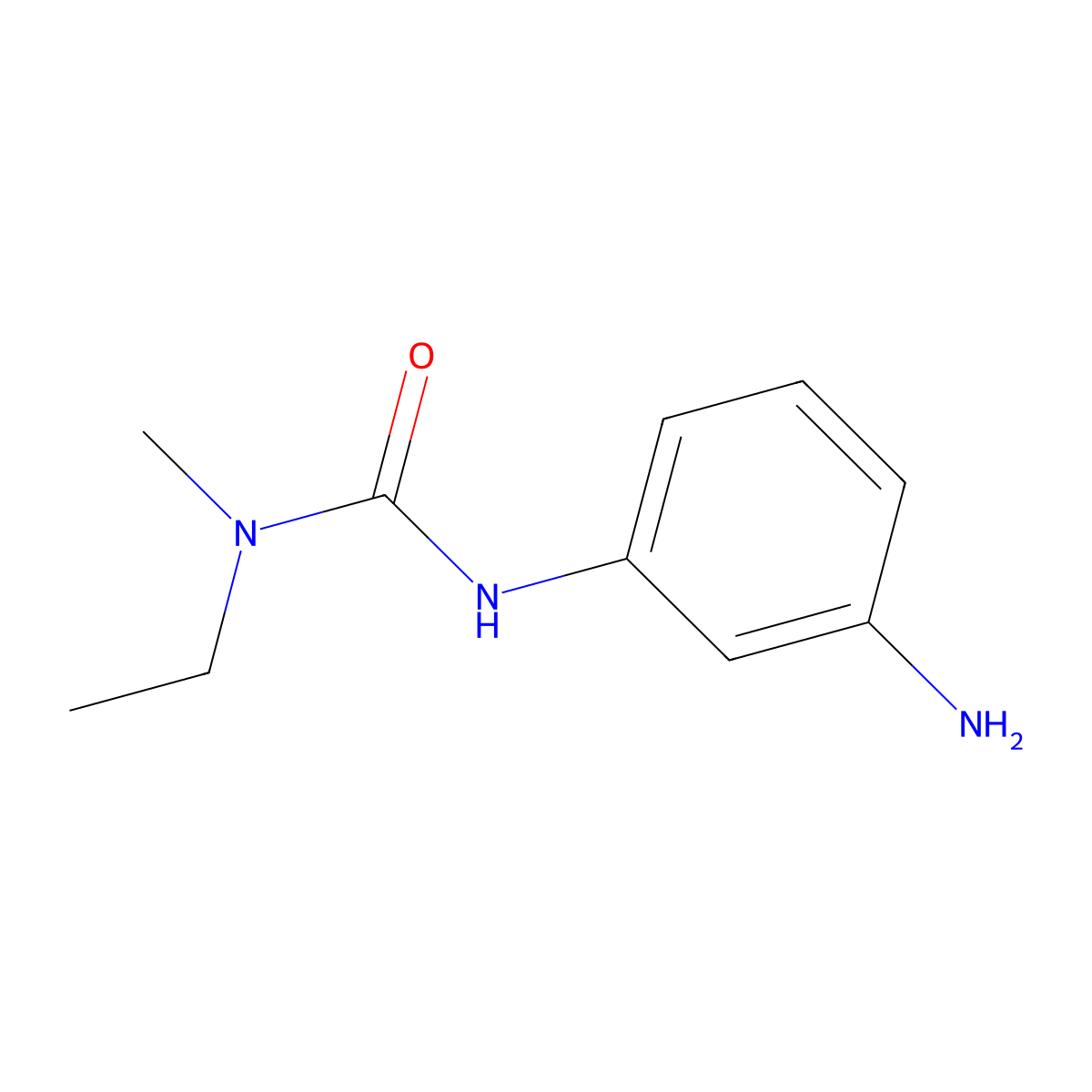 1-(3-Aminophenyl)-3-ethyl-3-methylurea molecular structure, CAS 1094841-52-7