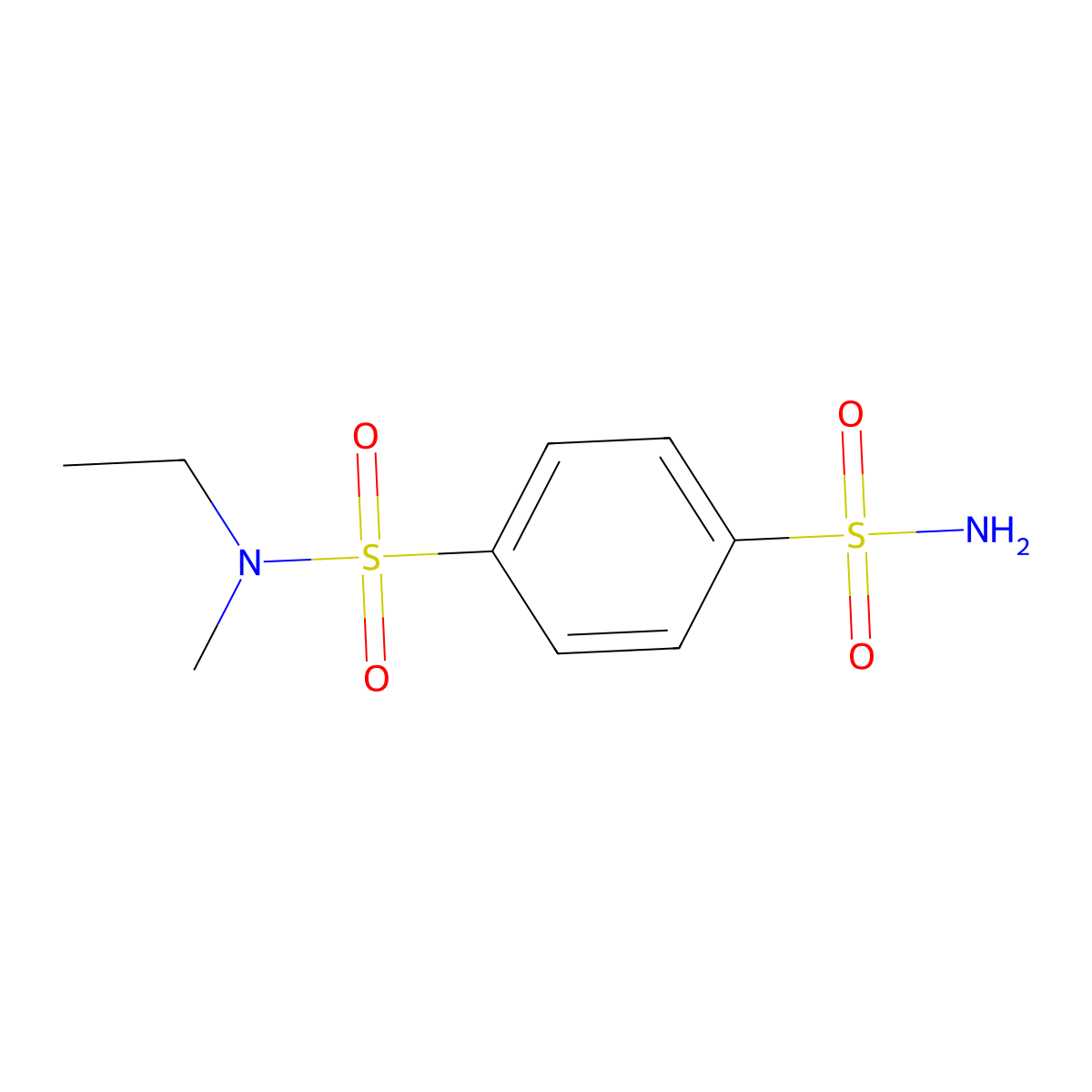 N1-ethyl-N1-methylbenzene-1,4-disulfonamide molecular structure, CAS 1094841-62-9