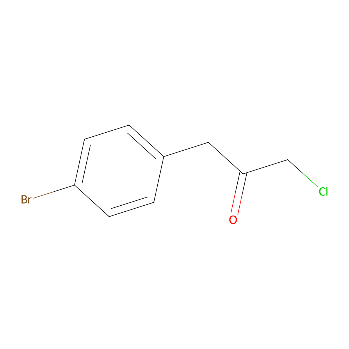 1-(4-Bromophenyl)-3-chloropropan-2-one molecular structure, CAS 1094842-70-2