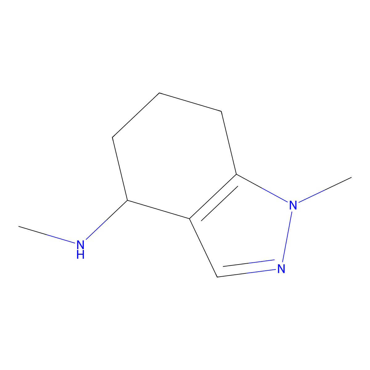 N,1-dimethyl-4,5,6,7-tetrahydro-1H-indazol-4-amine molecular structure, CAS 1094844-96-8