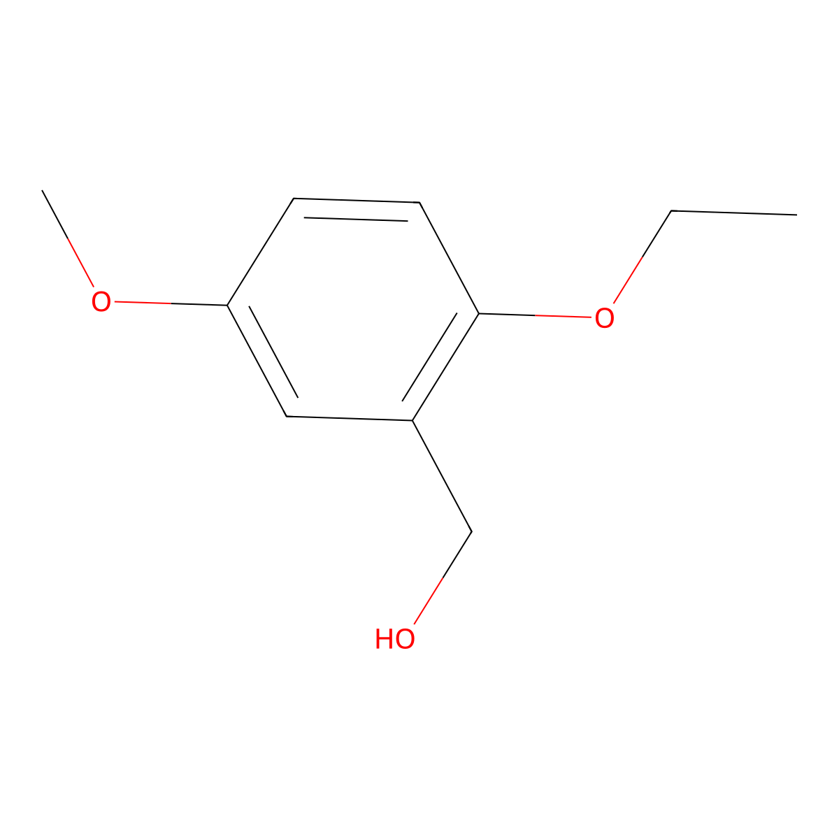 (2-Ethoxy-5-methoxy-phenyl)-methanol molecular structure, CAS 1094849-00-9