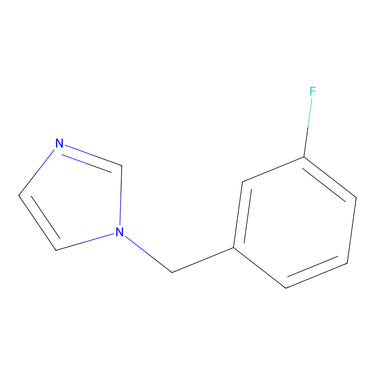 1-(3-Fluorobenzyl)-1H-imidazole molecular structure, CAS 109485-43-0