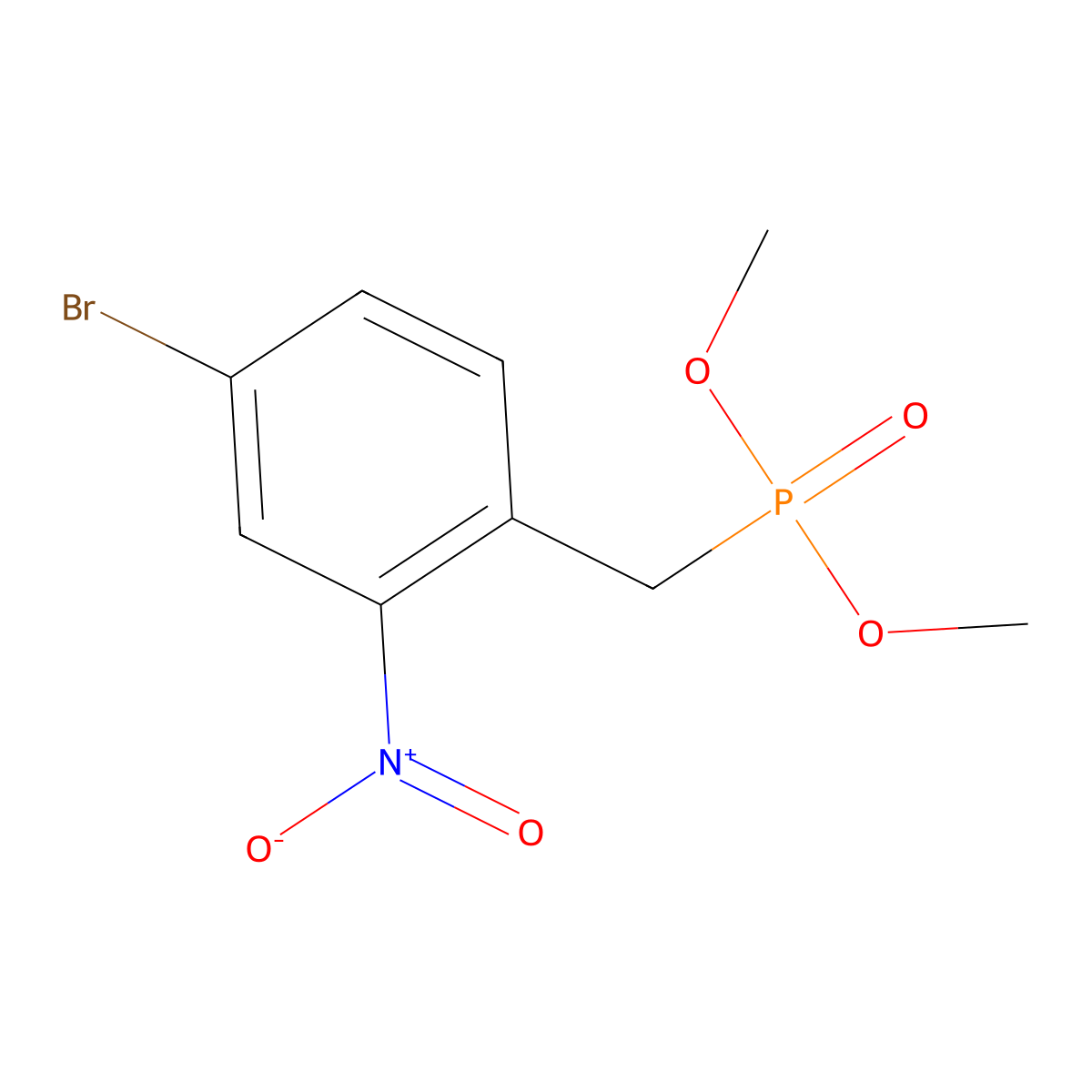 Dimethyl 4-Bromo-2-nitrobenzylphosphonate molecular structure, CAS 1094851-36-1