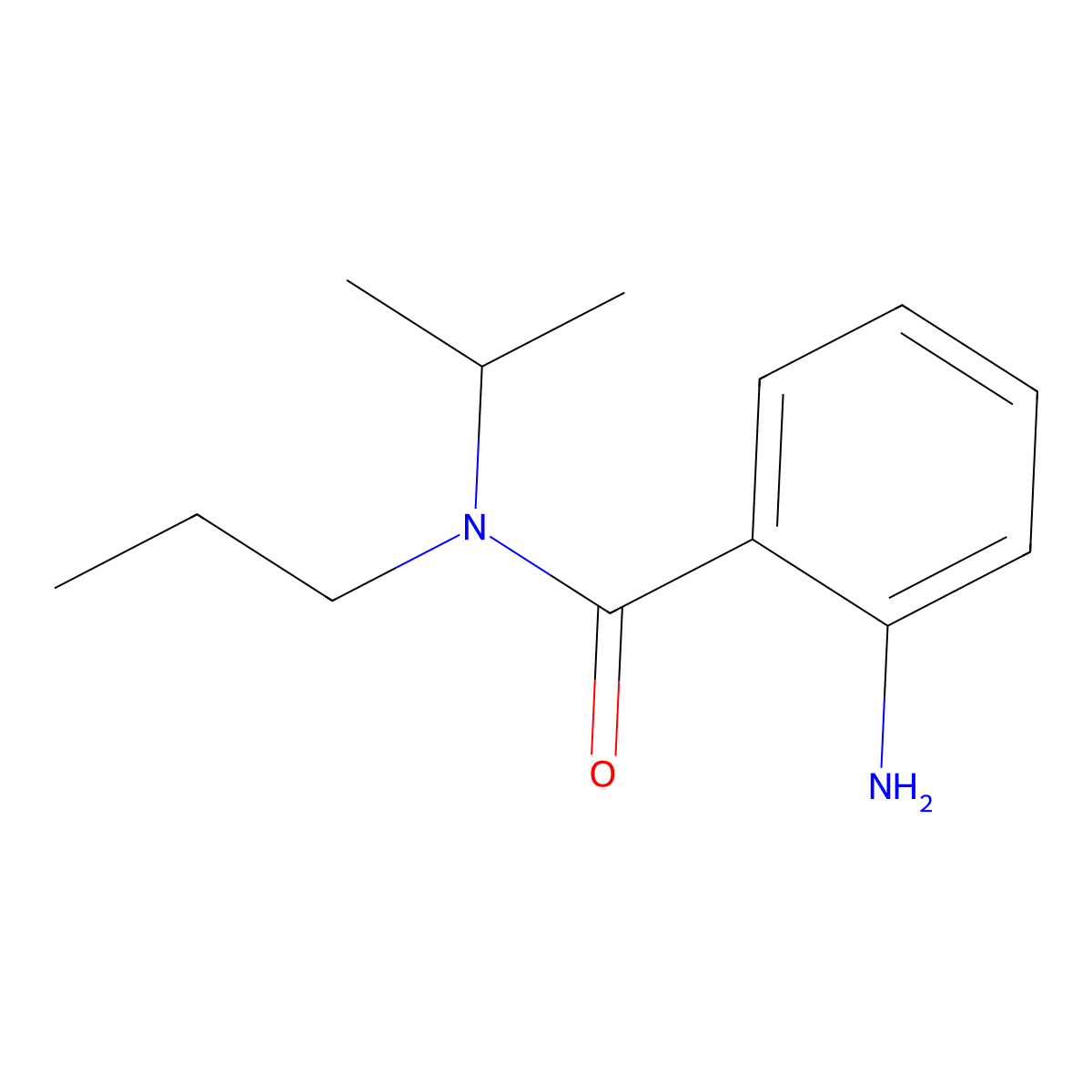 2-amino-N-(propan-2-yl)-N-propylbenzamide molecular structure, CAS 1094866-20-2