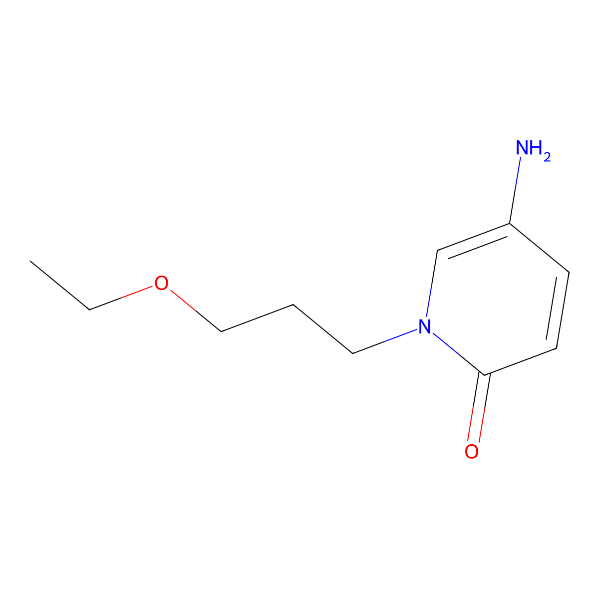 5-Amino-1-(3-ethoxypropyl)pyridin-2(1h)-one molecular structure, CAS 1094867-82-9