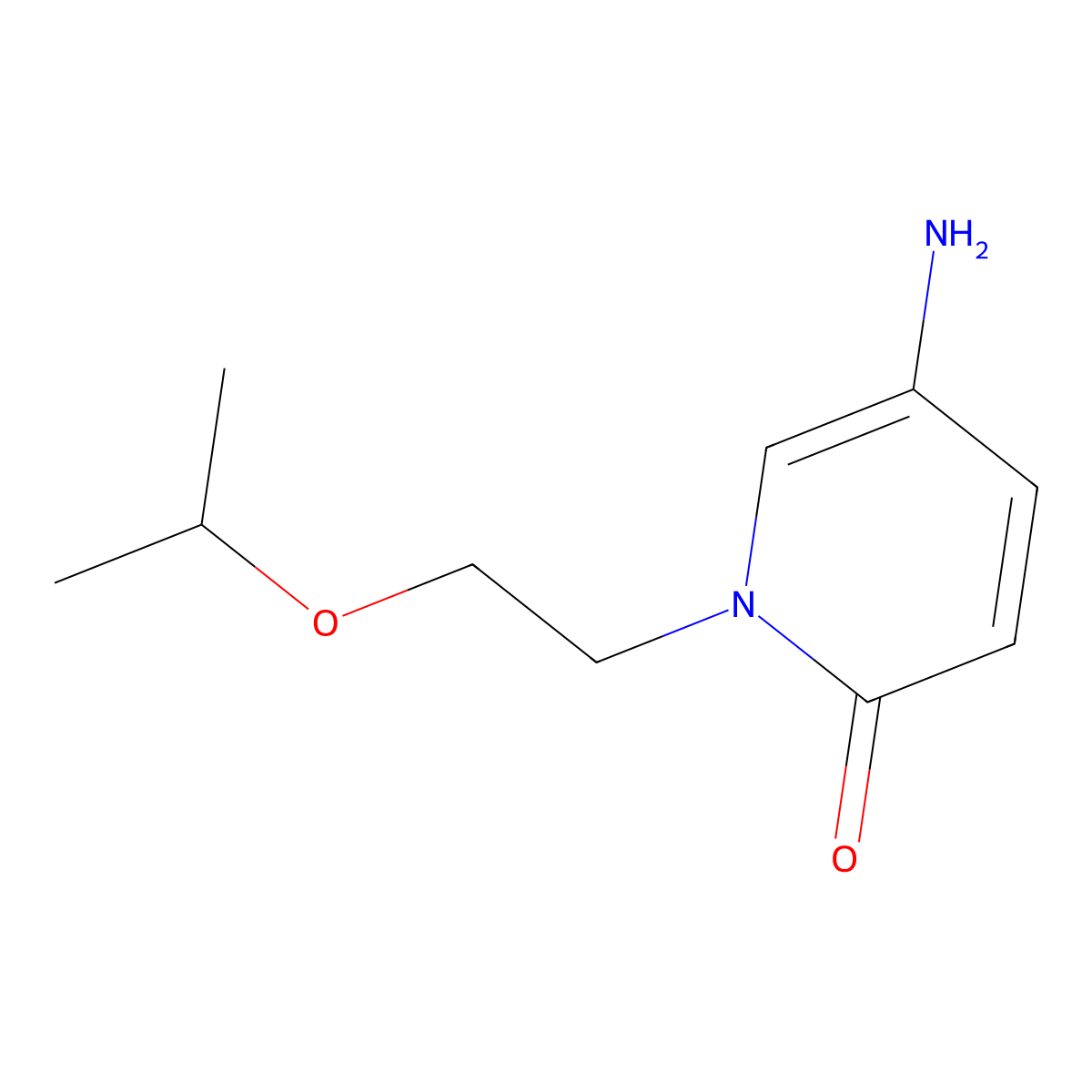 5-Amino-1-(2-isopropoxyethyl)pyridin-2(1h)-one molecular structure, CAS 1094868-45-7