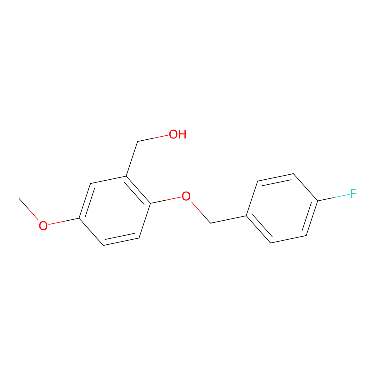 2-[(4-Fluorophenyl)methoxy]-5-methoxybenzenemethanol molecular structure, CAS 1094881-67-0