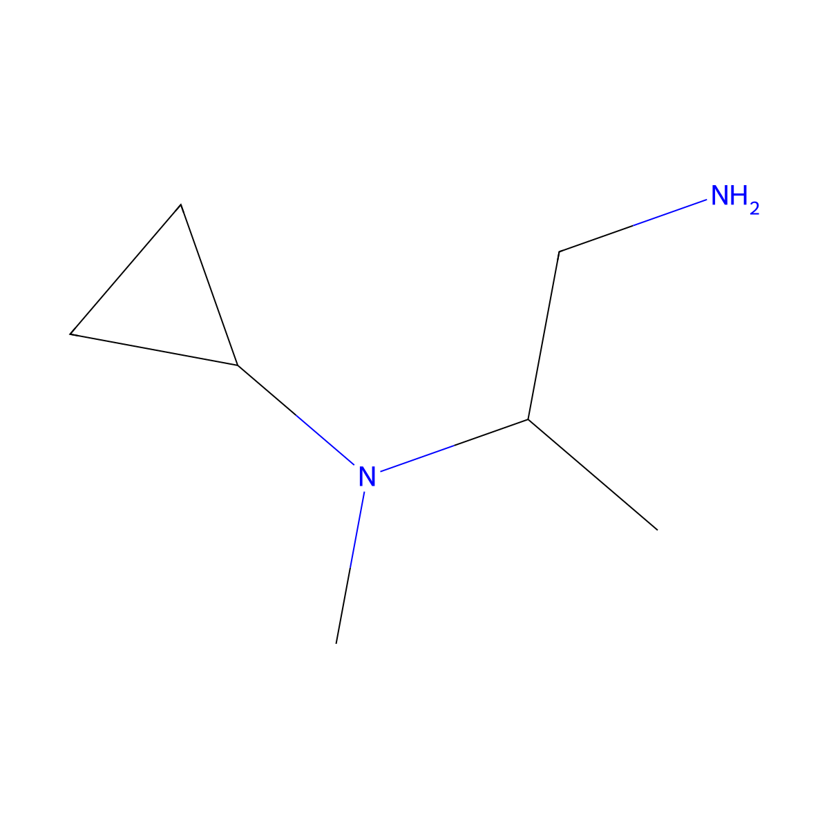 N-(1-aminopropan-2-yl)-N-methylcyclopropanamine molecular structure, CAS 1094882-63-9