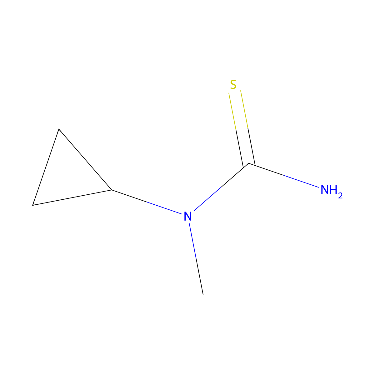 1-Cyclopropyl-1-methylthiourea molecular structure, CAS 1094883-17-6
