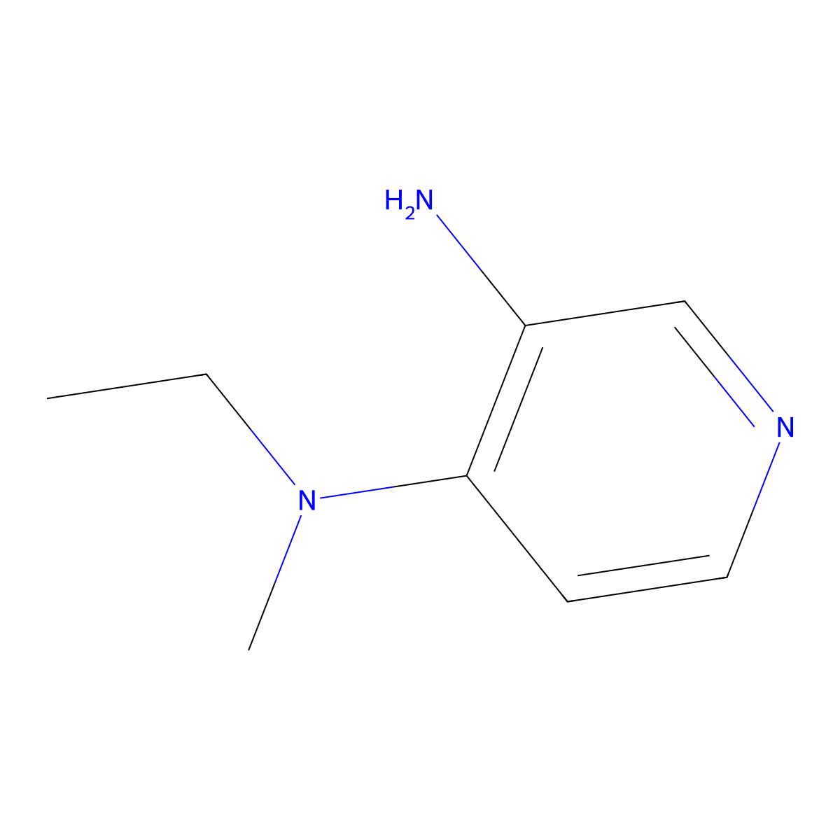 3-Amino-4-(methylethylamino)pyridine molecular structure, CAS 1094890-81-9
