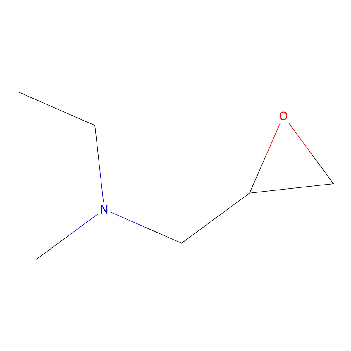 Ethyl(methyl)(oxiran-2-ylmethyl)amine molecular structure, CAS 1094891-40-3