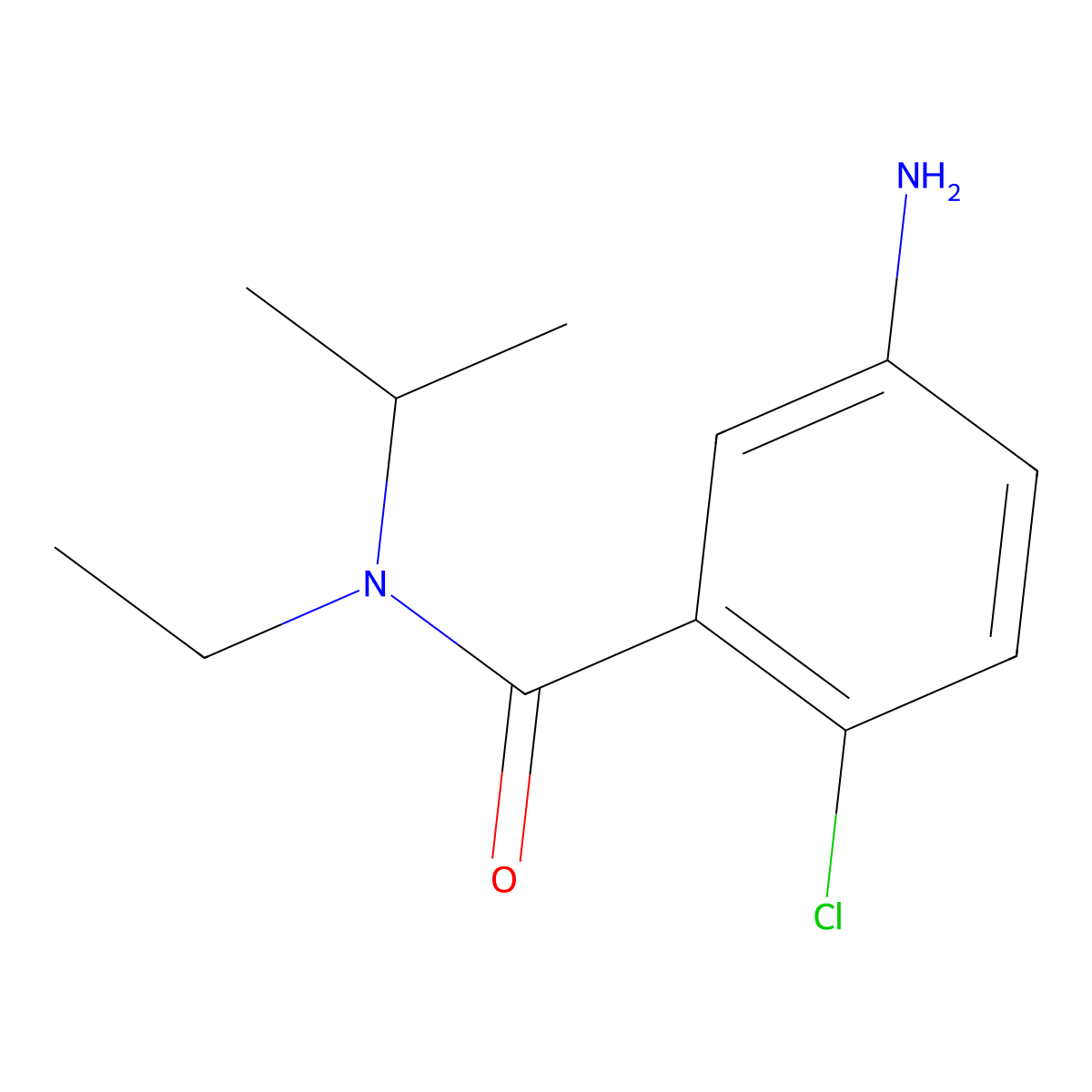 5-amino-2-chloro-N-ethyl-N-(propan-2-yl)benzamide molecular structure, CAS 1094910-07-2
