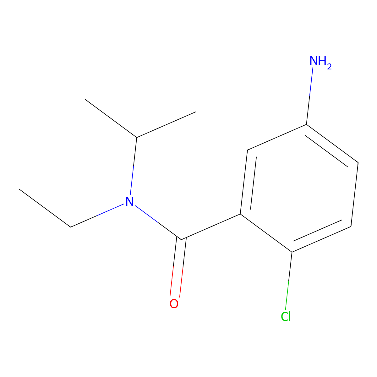 5-amino-2-chloro-N-ethyl-N-(propan-2-yl)benzamide molecular structure, CAS 1094910-07-2