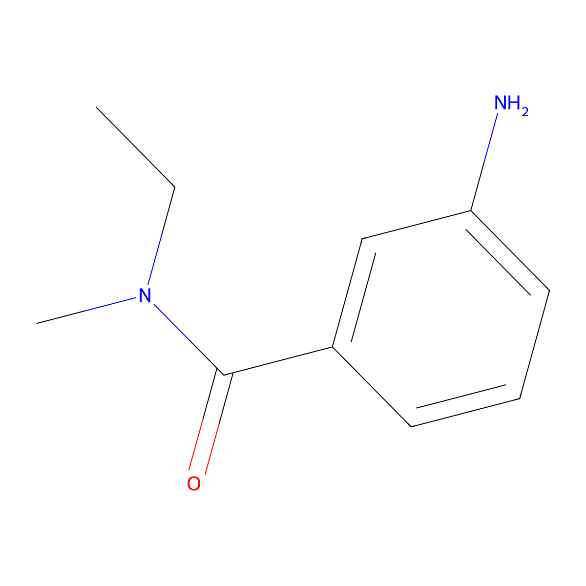 3-amino-N-ethyl-N-methylbenzamide molecular structure, CAS 1094911-27-9