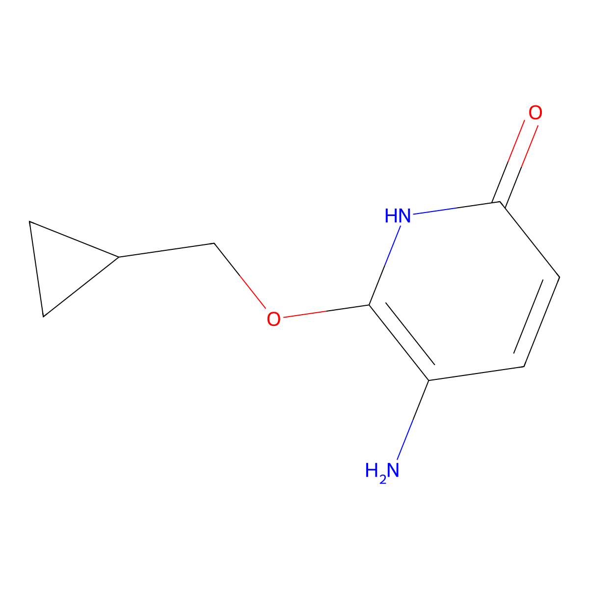 5-Amino-6-(cyclopropylmethoxy)pyridin-2-OL molecular structure, CAS 1094935-66-6