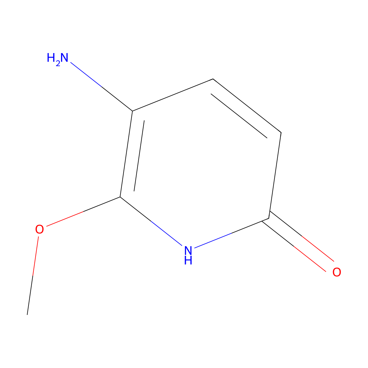 5-Amino-6-methoxypyridin-2-ol molecular structure, CAS 1094935-67-7